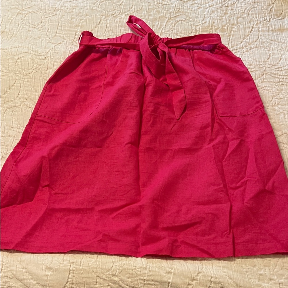 J. Crew Factory Vibrant Pink A-Line Skirt